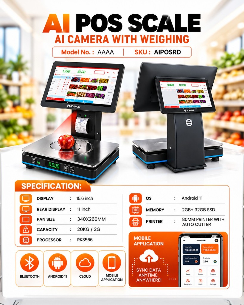 Scangle AI POS scale
