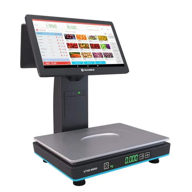 Scangle touch weighing workstation